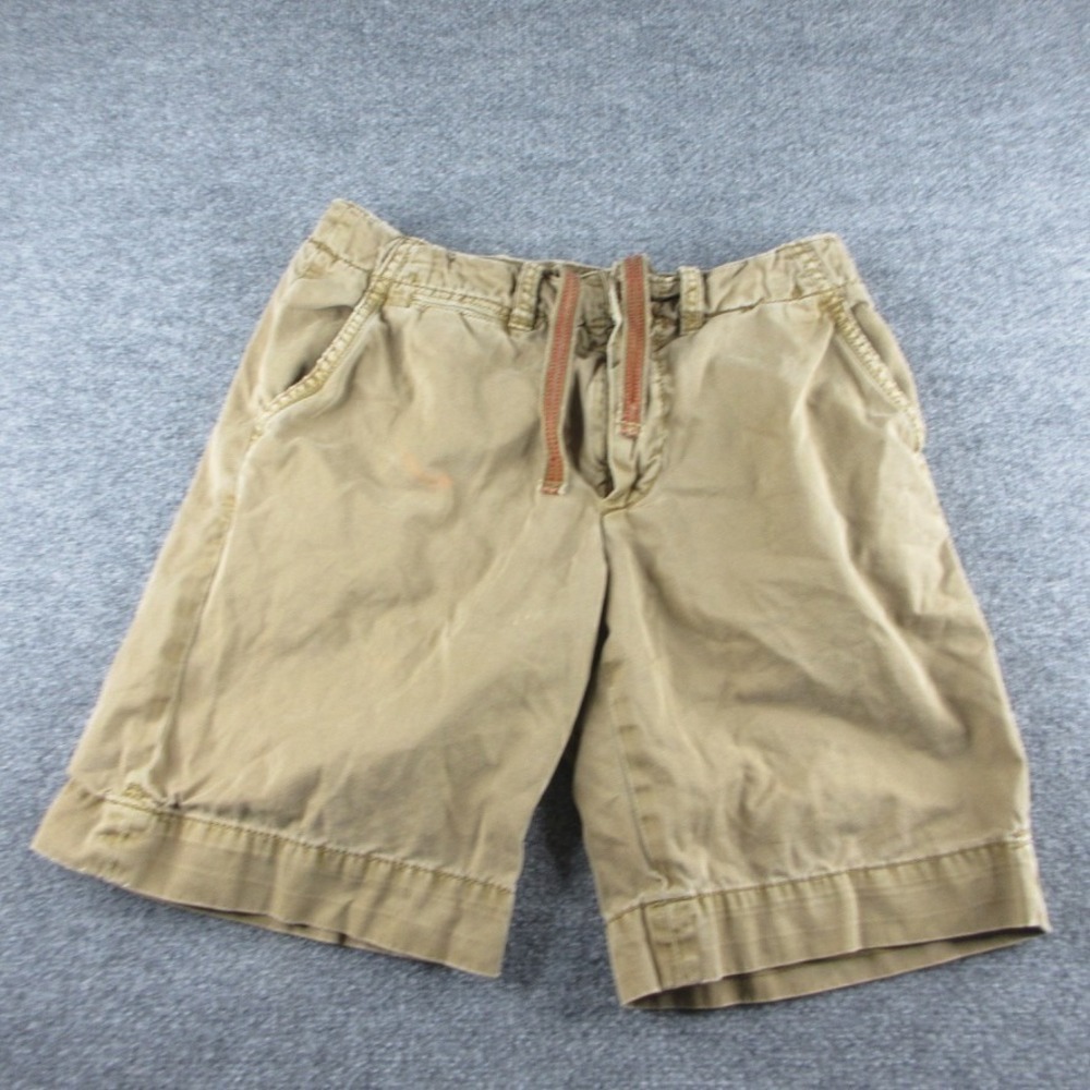 Polo Ralph Lauren Shorts Mens 31 Beige 10" Inseam Canvas Drawstring Pockets Pony